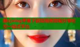 糖心vlog苹果下载短视频剪辑分享社交一站式平台