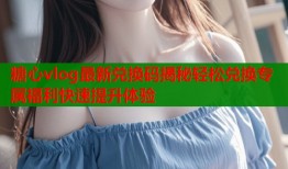 糖心vlog最新兑换码揭秘轻松兑换专属福利快速提升体验