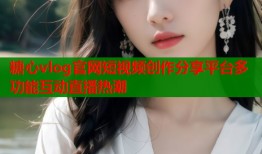 糖心vlog官网短视频创作分享平台多功能互动直播热潮