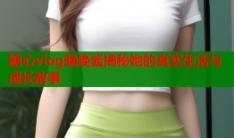 糖心vlog晚晚酱揭秘她的真实生活与成长故事