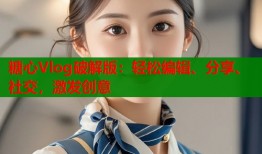 糖心Vlog破解版：轻松编辑、分享、社交，激发创意