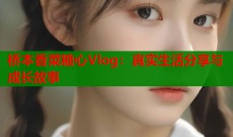 桥本香菜糖心Vlog：真实生活分享与成长故事