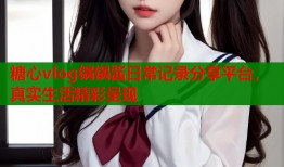 糖心vlog锅锅酱日常记录分享平台，真实生活精彩呈现