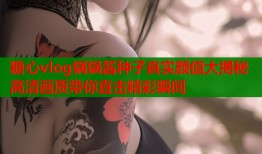 糖心vlog锅锅酱种子真实颜值大揭秘高清画质带你直击精彩瞬间