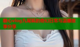 糖心vlog九尾狐的奇幻日常与温暖故事分享