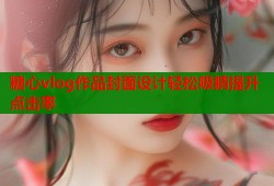 糖心vlog作品封面设计轻松吸睛提升点击率