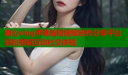 糖心vlog苹果版短视频创作分享平台轻松剪辑互动社交体验