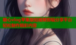 糖心vlog苹果版短视频剪辑分享平台轻松制作精彩内容