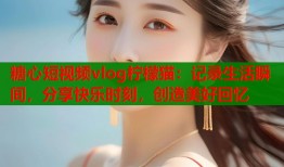 糖心短视频vlog柠檬猫：记录生活瞬间，分享快乐时刻，创造美好回忆