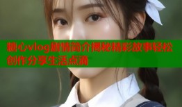 糖心vlog剧情简介揭秘精彩故事轻松创作分享生活点滴