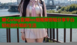 糖心vlog官网ios短视频剪辑分享平台轻松创作精彩生活