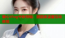 糖心Vlog中秋特辑：团圆夜温馨互动体验