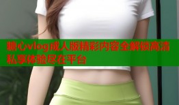 糖心vlog成人版精彩内容全解锁高清私享体验尽在平台