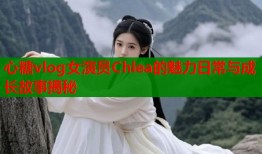 心糖vlog女演员Chlea的魅力日常与成长故事揭秘