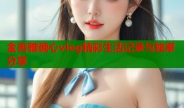 金善雅糖心vlog精彩生活记录与独家分享