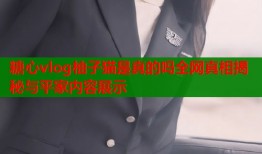 糖心vlog柚子猫是真的吗全网真相揭秘与平家内容展示