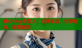 糖心vlog女艺人：记录生活，分享时尚，展现自我