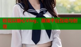 校花以糖心Vlog，展现平台互动与创意