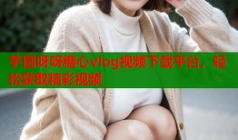 芋圆呀呀糖心vlog视频下载平台，轻松获取精彩视频