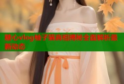 糖心vlog柚子猫真相揭秘全面解析最新动态
