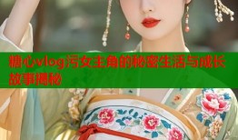 糖心vlog污女主角的秘密生活与成长故事揭秘