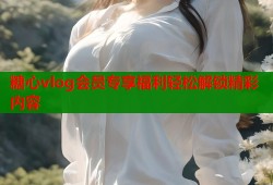 糖心vlog会员专享福利轻松解锁精彩内容