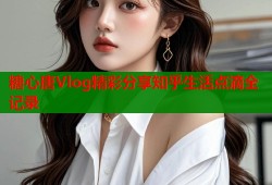 糖心唐Vlog精彩分享知乎生活点滴全记录