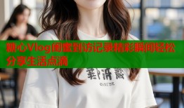 糖心Vlog闺蜜到访记录精彩瞬间轻松分享生活点滴