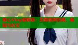 糖心Vlog破解版：无限视频拍摄、编辑与社交