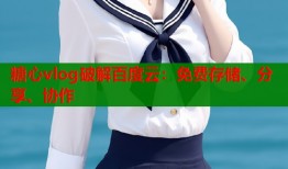 糖心vlog破解百度云：免费存储、分享、协作