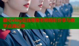糖心vlog在线观看老师精彩分享与教学点滴记录