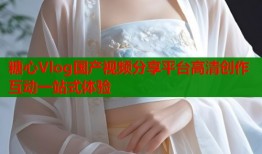 糖心Vlog国产视频分享平台高清创作互动一站式体验