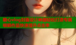 糖心vlog封面设计神器轻松打造专属吸睛作品快速提升点击率