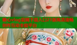 糖心vlog官网下载入口21版高清流畅创作互动全能平台