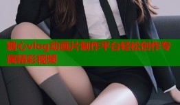 糖心vlog动画片制作平台轻松创作专属精彩视频
