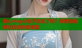 糖心vlog小包子改名了吗？探索短视频社区的创意重塑