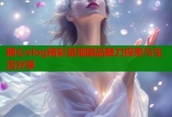 糖心vlog精彩呈现国品魅力探索与生活分享