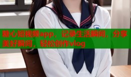 糖心短视频app，记录生活瞬间，分享美好瞬间，轻松创作vlog