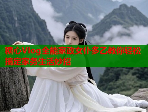 糖心Vlog全能家政女仆多乙教你轻松搞定家务生活妙招