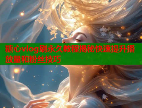 糖心vlog刷永久教程揭秘快速提升播放量和粉丝技巧