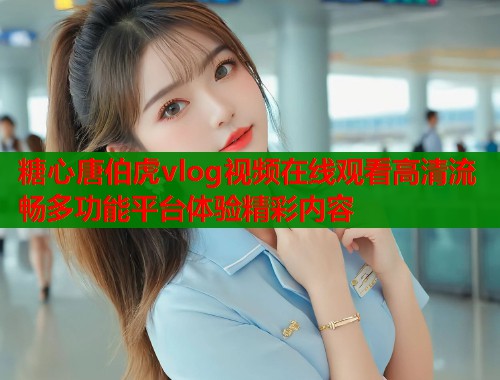 糖心唐伯虎vlog视频在线观看高清流畅多功能平台体验精彩内容