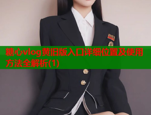 糖心vlog黄旧版入口详细位置及使用方法全解析(1)